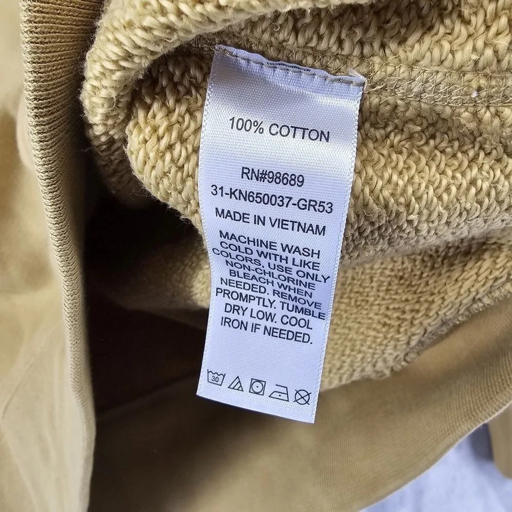 Champion Todd Snyder‎ Sweatshirt Mens Small Yellow Turtleneck Raglan Pullover